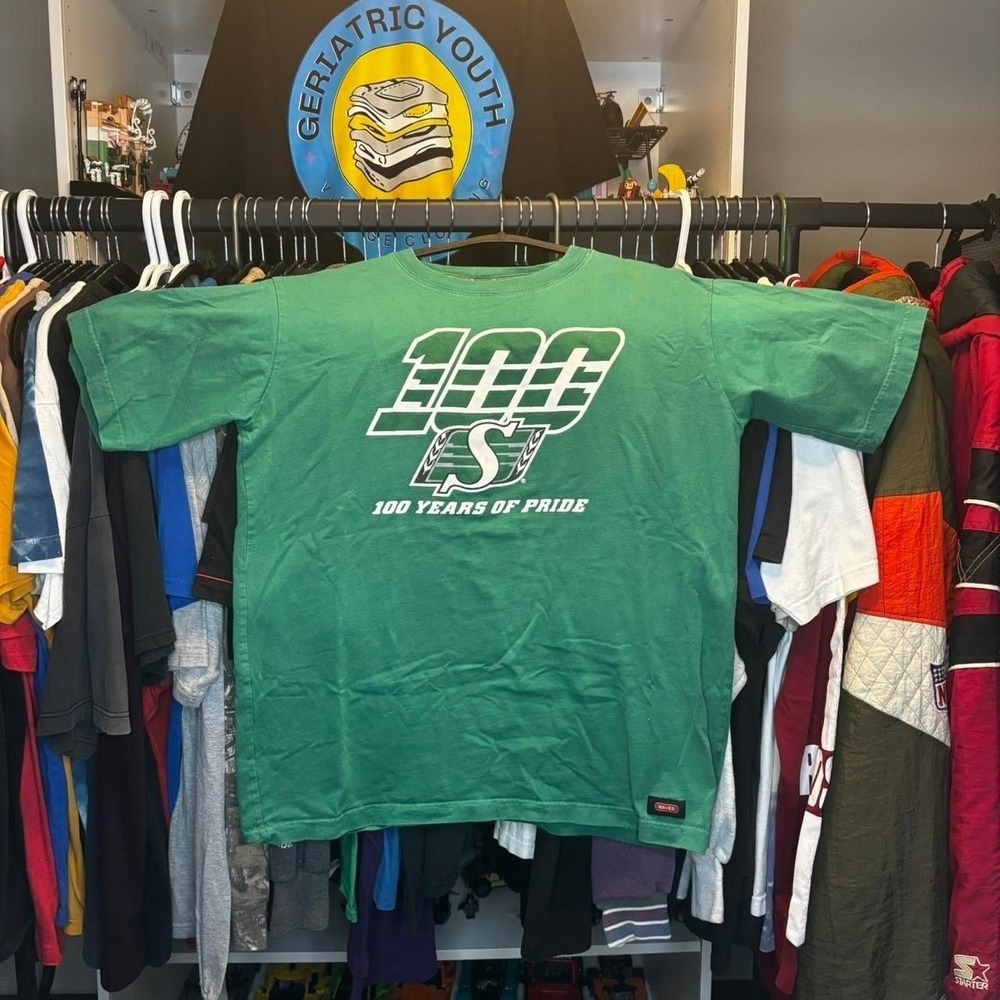 Vintage Saskatchewan Roughriders 100 Years of Pride Tee